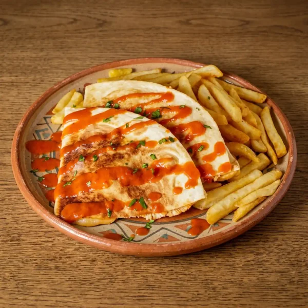 Tinga di pollo e formaggio