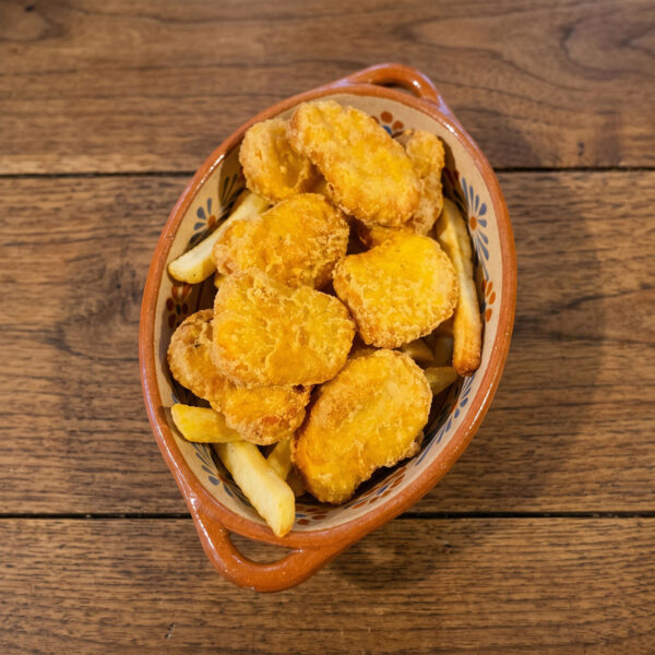 Nuggets con patatine (8 pz.)